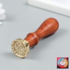 Printing for wax with a wooden handle 