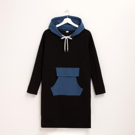 Feminine sweatshirt, black color/indigo size 46-5