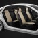 Autorekhly for Honda Civic 8 since 2006-2011, sedan, perforation, eco-leather, beige color, black