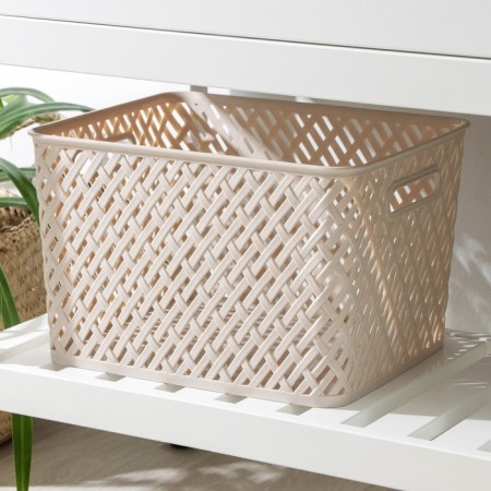 Storage basket "Book", 35 × 29 × 22.5 cm, beige color-1
