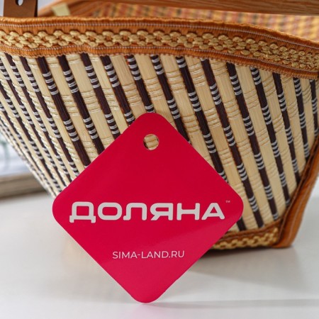 Basket for storage of the shares Nature, 28 × 19 × 14, bamboo-4