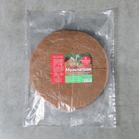 The circle is pro -barrel, d = 0.4 m, from the coconut canvas, a set of 5 pcs., "Mulchamagram"-10