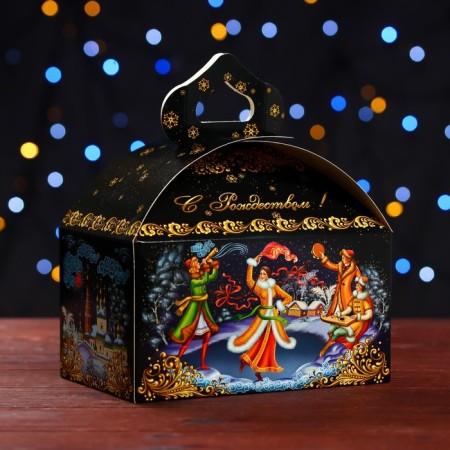 Gift box "Winter festivals", chest of 18.5 x 12.5 x 16.5 cm-1