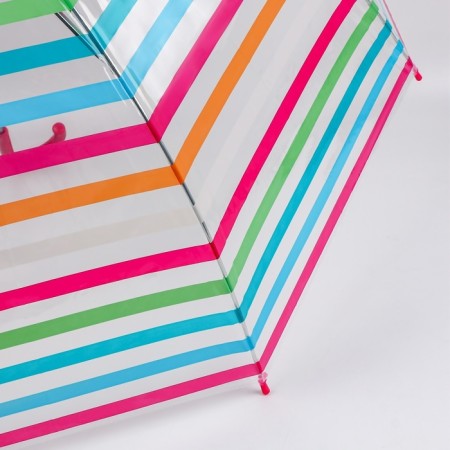 Umbrella - a semiautomatic “strip” cane, 8 spokes, r = 47 cm, multi -colored-5