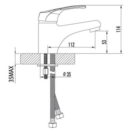 Lemark Omega LM3106C washbasin mixer-1
