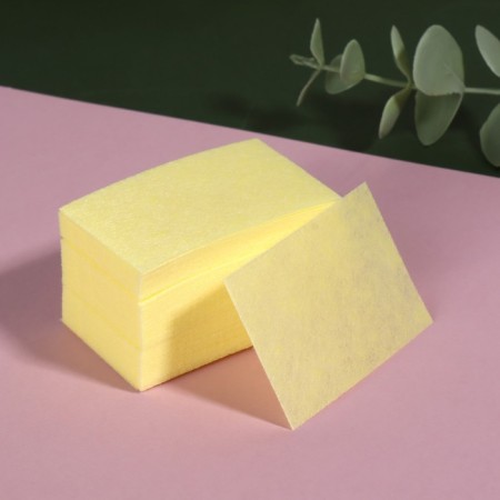 Napkins for manicure, blessed, dense, 560 pcs, 6 × 4 cm, yellow color-2