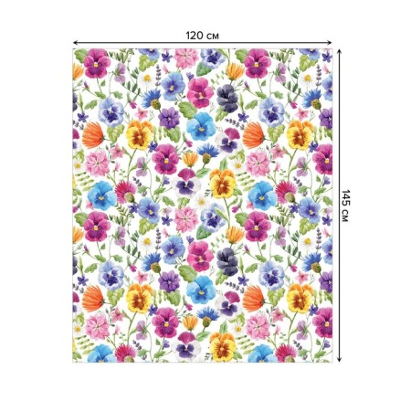 Tables on the table "Color Paints", rectangular, oxford, size 120x145 cm