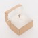 The box is folding, with a window, craft, 15 x 10 x 7 cm