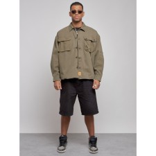 Jeaning male jacket, size 54, khaki color