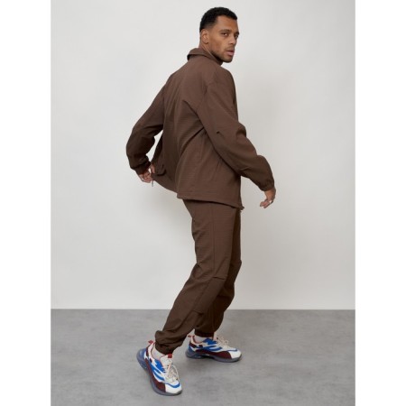 Male tracksuit, size 50, brown color-12
