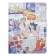 Gift notebook, A6, 100 sheets, a colored block, with a curly knife on a magnet, "anime", mix