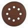 Circle of abrasive grinding bison 35350-125-240, perforated, P240, 125 mm, 5 pcs.