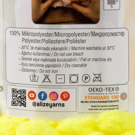 Yarn "Puffy" 100 % micropoliester 9m/100g (552)-3