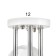 Ophelia chandelier 3he27 40W Belo-chromovy 58x58x27 cm Bayerlux