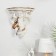 Wallness Decor-Column "Angel, 23.2 x 22 cm, white with gold