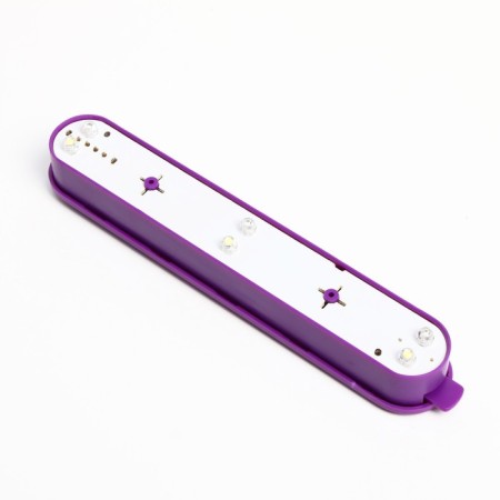 Aquarium set is three -section, with LED backlight, 2.55 liters, purple-5
