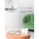 Glass Vase "Swans", 2 pcs, the color is transparent