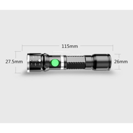 Manual battery, 800 mAh, 10 W, XPE, USB, IPX6, ZOOM, charge indicator-2