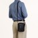 Male bag with lightning, black color