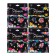 Pencils 24 colors in a cardboard box, hexagonal, wooden, flowers on a black mix