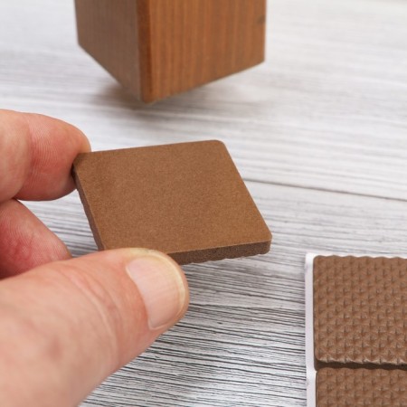Layer furniture square tundra, size 38 x 38 mm, 8 pcs., Polymer, brown-8
