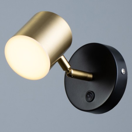 Bra "Alonso" LED 5W gold-black 10x7.5 cm-1