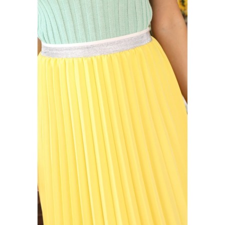 Female skirt, size 52, yellow color-8