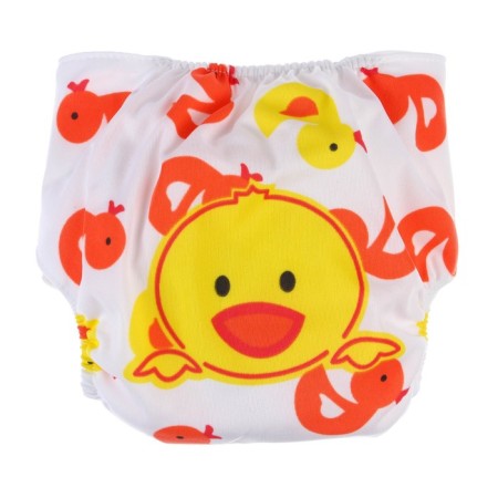 A reusable diaper with the "Ducklings" liner-4