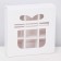 Box for 9 sweets, “Gift”, white 13.7 x 13.7 x 3.8 cm