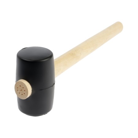 Kiyanka scrap, wooden handle, black rubber, 55 mm, 300 g-2