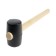 Kiyanka scrap, wooden handle, black rubber, 55 mm, 300 g