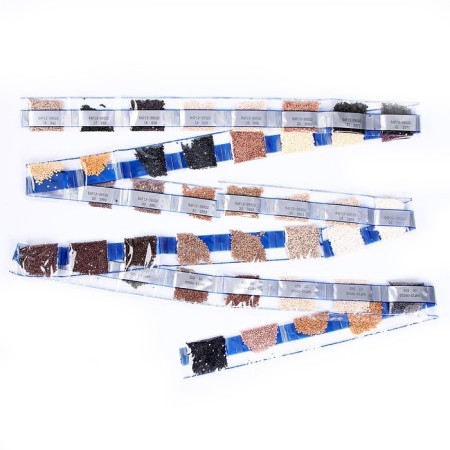 Diamond mosaic with full filling on the canvas "White Piones", 40 x 50 cm-2