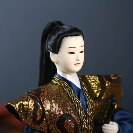 Collector doll "Samurai with a sword" 30x12.5x12.5 cm-4