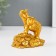 NECE Polystone Gold "Elephant on the hill of coins" 8.7x7.5x5.4 cm