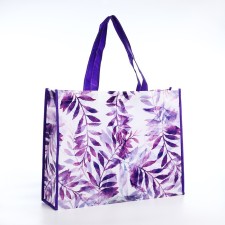 The bag is economic on the button, the color is purple