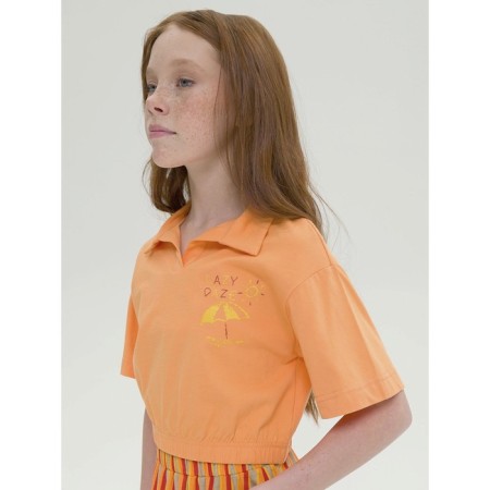 Jumper for girls, height 134 cm, orange color-1