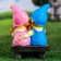 Garden figure "Girl with a boy on a bench" 26x19x13cm