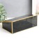 Casket Glass with a metal frame "darkened" gold 10x14.5x25 cm