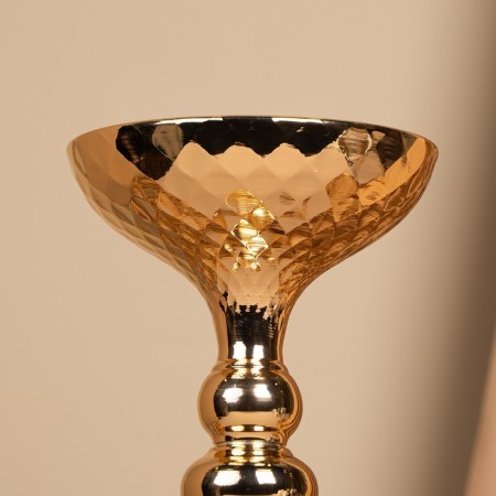 Summary Metal for 1 candle "Richard" Color Gold 12.5 x 12.5 x 37.5 cm-6