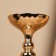 Summary Metal for 1 candle "Richard" Color Gold 12.5 x 12.5 x 37.5 cm