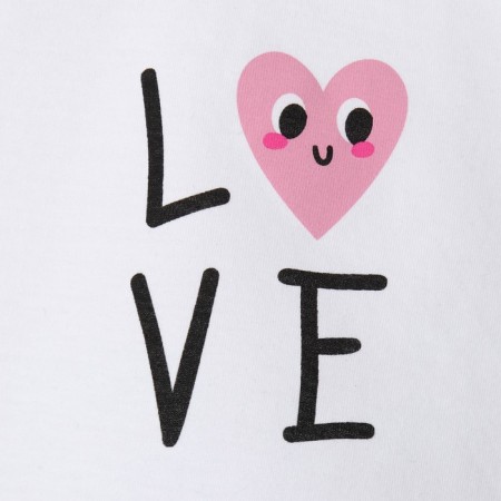 T -shirt Children's shortened KAFTAN "LOVE", p. 38 (146-152 cm), white-7