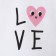 T -shirt Children's shortened KAFTAN "LOVE", p. 38 (146-152 cm), white