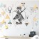 Stick plastic interior color "Deer. Geometry" 60x70 cm