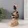 Souvenir Polystone "African with a child, in a golden dress" 11x7.5x18 cm