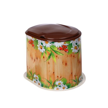 Country toilet, h = 36 cm, without a bottom, with holes for attaching to the floor, mix-1