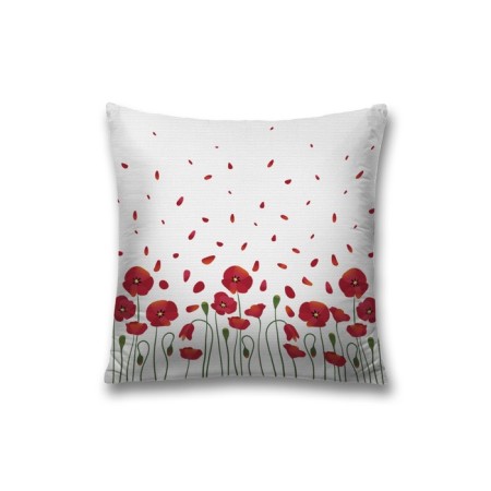 Pillowess decorative "poppy field", on a zipper, size 45x45 cm