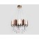 Crystal chandelier with Ambrella Light, Traditional, Tr5290, E14, Pink Gold, Gold