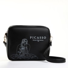 Women's bag over the shoulder Textura, small, black color