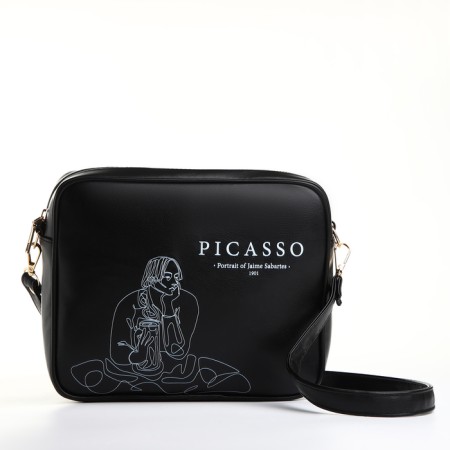 Women's bag over the shoulder Textura, small, black color