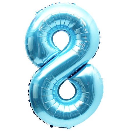 Foil ball 40 "Figure 8", pale blue-1